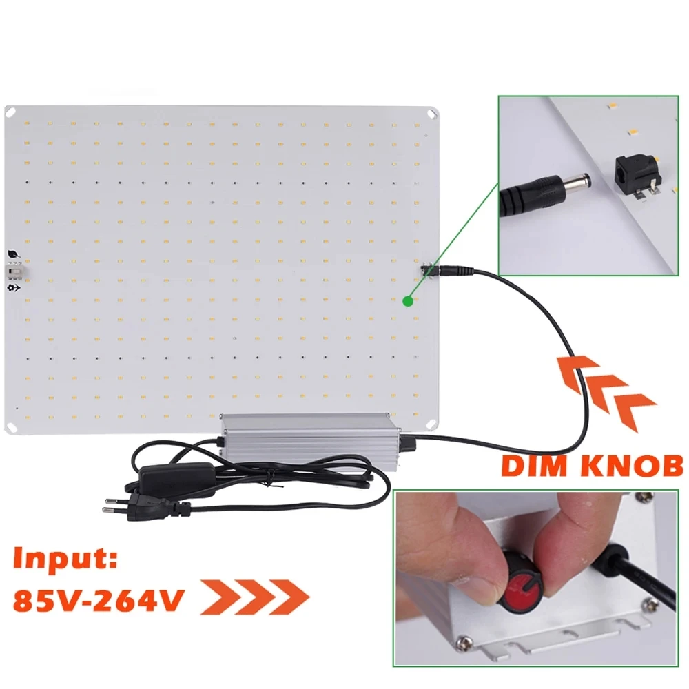 Pełne Spektrum QBC 1000W 281B Ściemnialne Quantum LED Lampy do Uprawy Roślin z 3000K 5000K IR do Roślin Domowych Szklarni Grow Tent