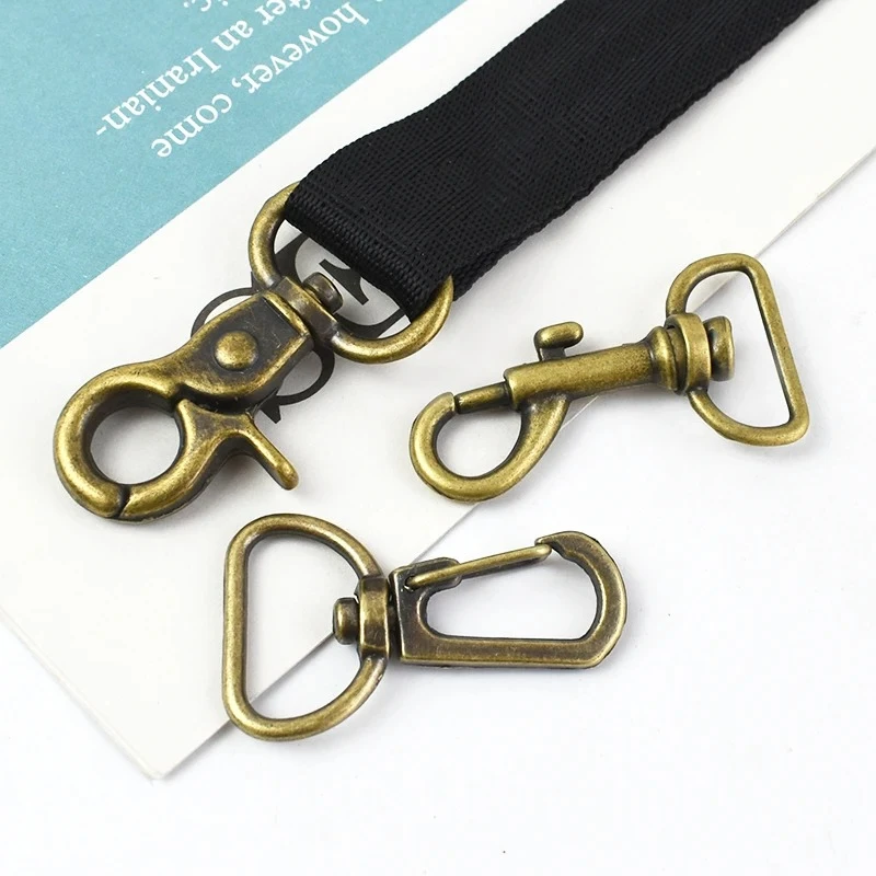 10/20 قطعة 25 مللي متر الرجعية البني مشبك معدني الدورية جراد البحر أبازيم خطاف بنابض حقيبة حزام الكتف ربط المشبك ملحقات الأجهزة