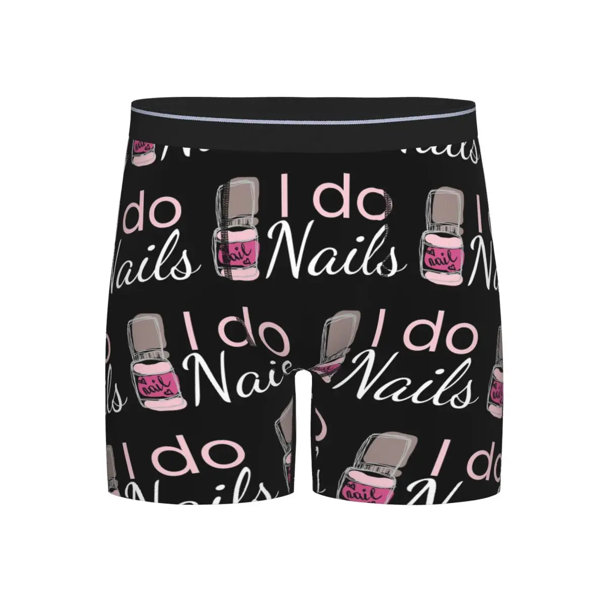 

Длинные трусы-боксеры, шорты I Do Nails, маникюрные трусики для студии, мужское мягкое нижнее белье для мужчин, подарок бойфренду