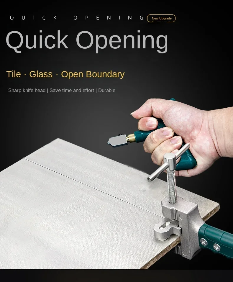 Diamond Glass Cutter Set Ceramic Tile Glass Breaking Pliers Professional Household Ceramic Cutter for Glass Tile Cutting Tools