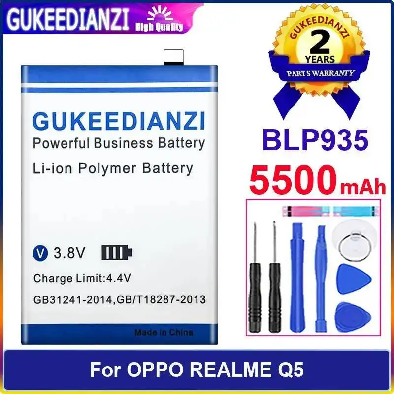 

Аккумулятор мобильного телефона для Oppo Realme Q5, надежная замена 5500 мАч BLP935