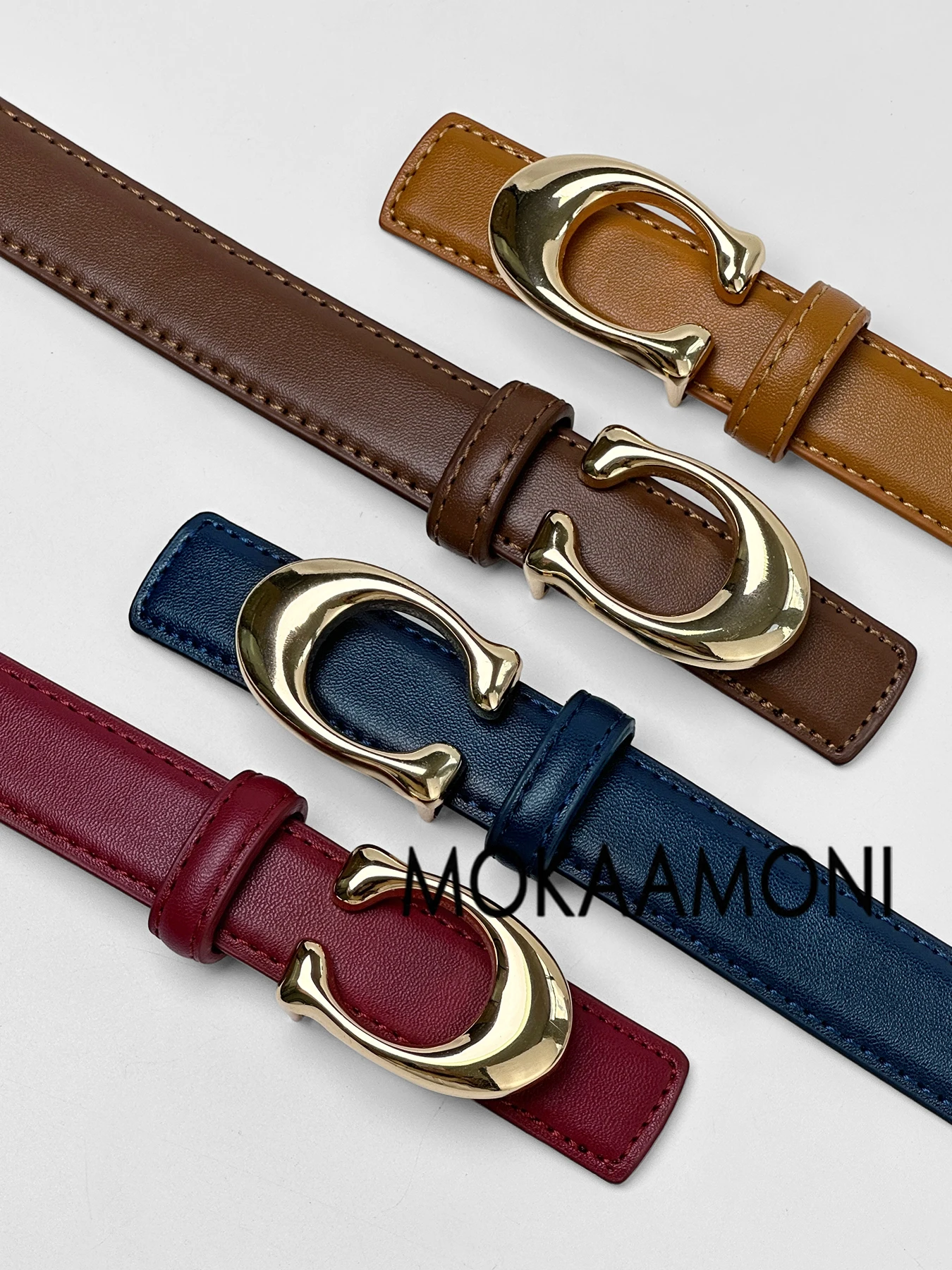 Sabuk Wanita Elegan Desain Sederhana Serbaguna Mewah Sensasi Unik Sabuk Wanita untuk Celana Jeans dan Gaun