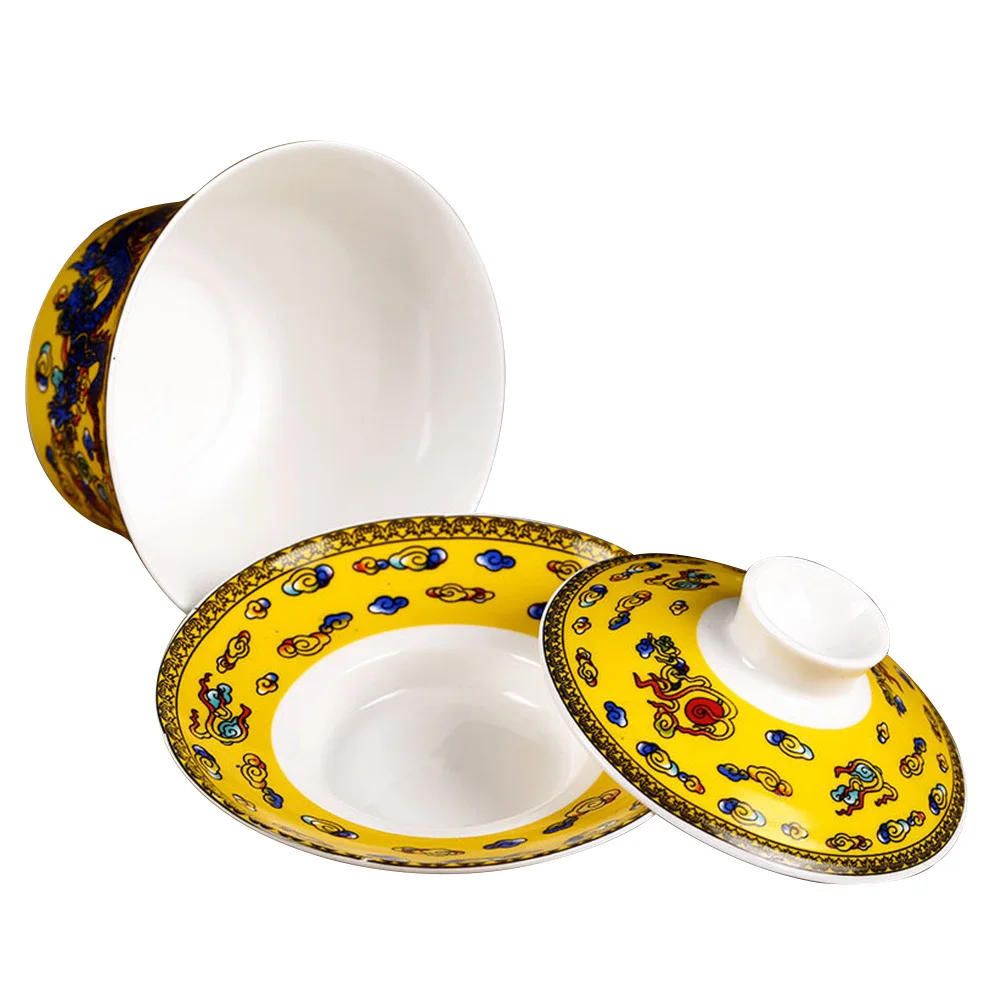 

Ceramic Teacup Chinese Style Tureen Tea Cup Exquisite Design Suitable for Home Office Gift Tureen Tea Cup Ceramic Teacup