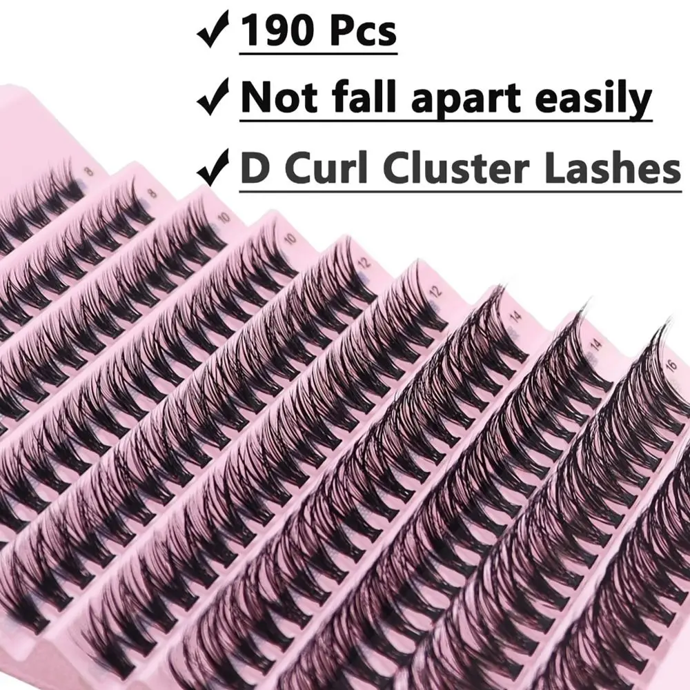 40D 8/10/12/14/16mm Individual Lash Clusters Mixed Tray Volume DIY Eyelash Extension Natural Long Individual Eyelashes Cluster
