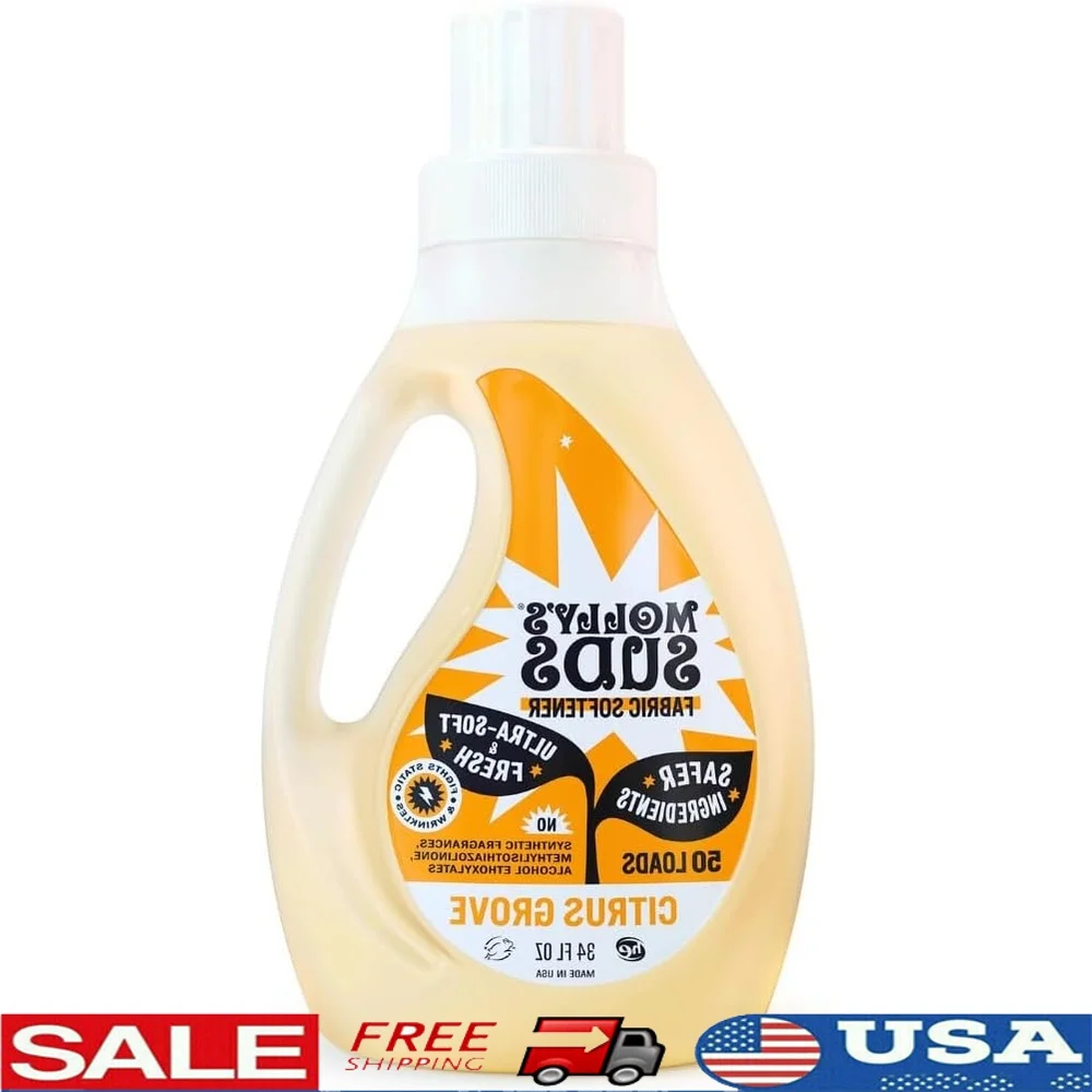 

Умягчитель ткани для чувствительной кожи, жидкий уксус, наполненные эфирными маслами, уменьшают статические бои, морщины, свежий аромат цитрусовых, 34 жидких унций