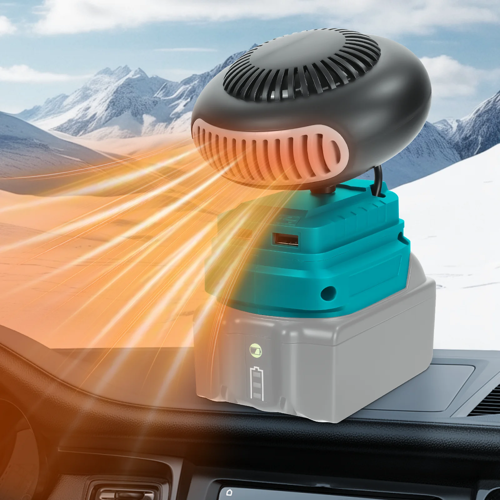 

Беспроводной автомобильный обогреватель, электрический вентилятор теплого воздуха, быстрый нагрев и охлаждающий вентилятор, автомобильный обогреватель лобового стекла для аккумулятора Makita 18 В