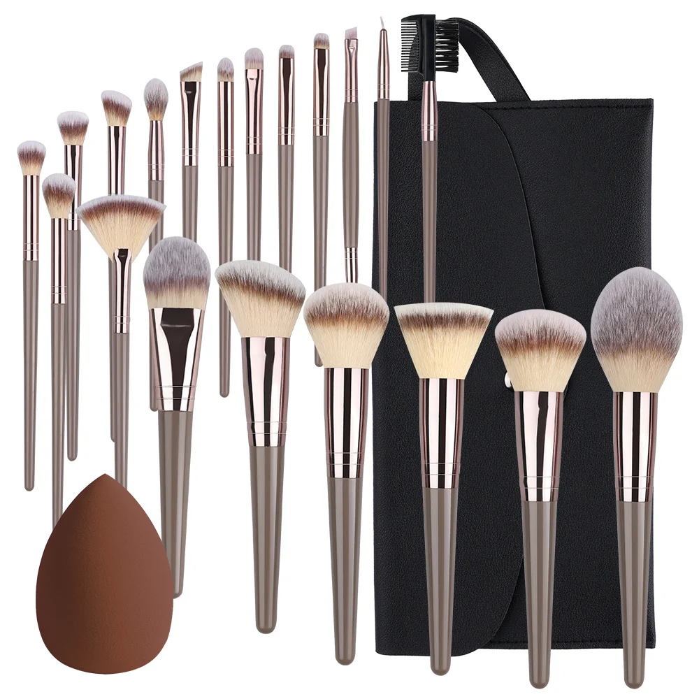 Ensemble de pinceaux de maquillage professionnels, kit cosmétique, fard à joues, surligneur, fond de teint, poudre, correcteur, fard à barrage, outils de maquillage de beauté, 3-20 pièces