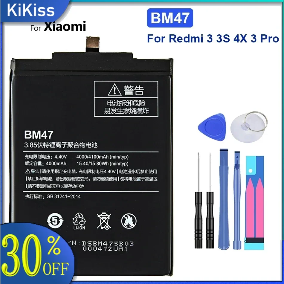 BM47 BM46 BN43 BN41 BN31 BM22 BM3L BM36 BM3E Battery For Xiaomi CC9 Mix 3 2 Mi 5 8 9 SE Pro Lite 4C 5S Max 5X For Redmi 4X 3X