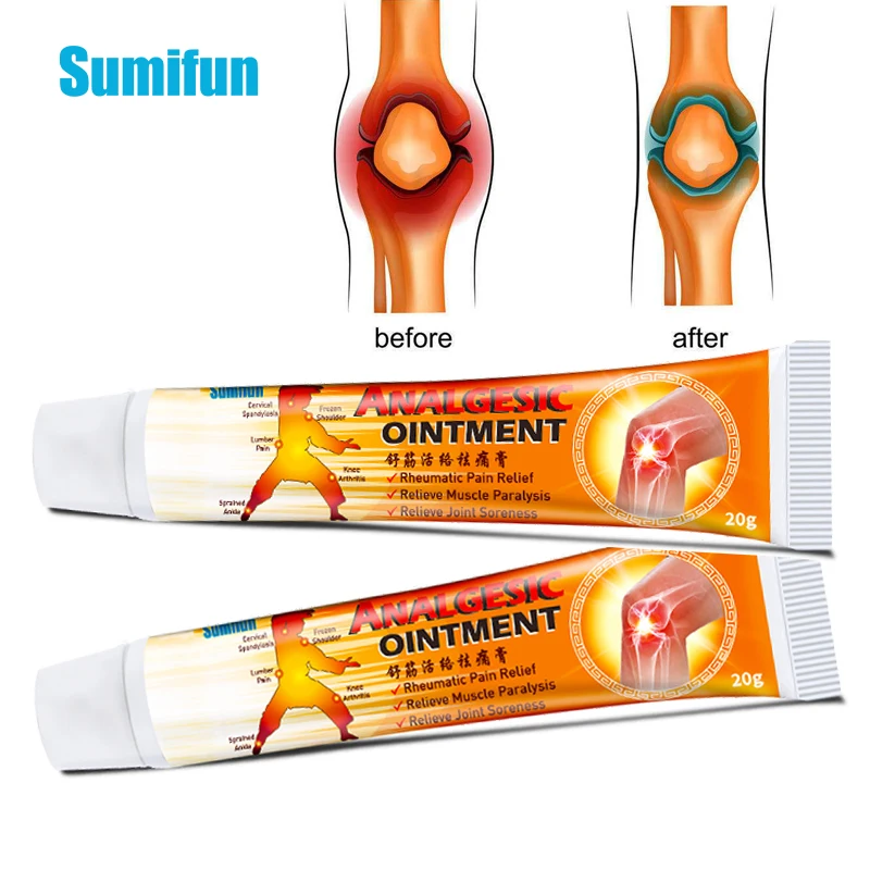 

Sumifun 20g Knee Pain Relief Cream Apply To Joint Pain Synovitis Arthritis Treatment Meniscus Painkiller Medical Herbal Ointment