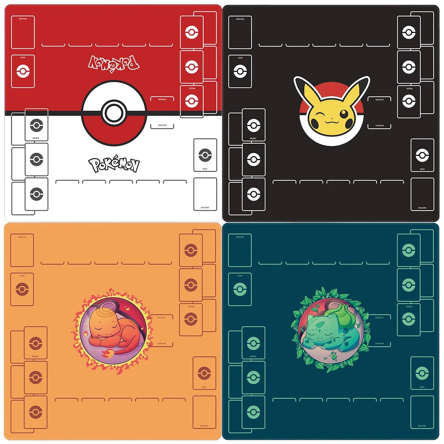 

Diy 60*60*0.2cm PTCG Dedicated GAME Card Mat Battle Pikachu Charmander Squirtle Bulbasaur Gift Toy Anime Table Mat