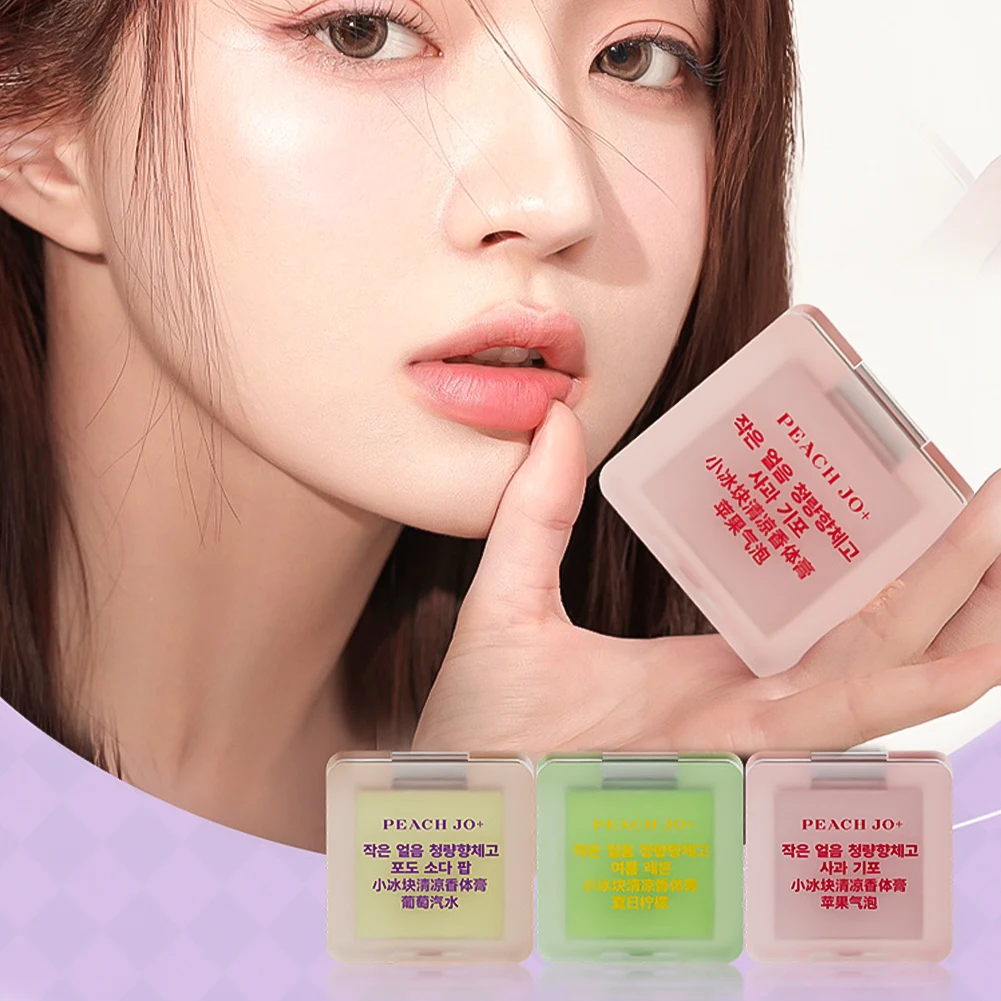 1Pc Portable Cube Solid Perfume Solid Balm Refreshing and Fragrant Lasting Fragrances Grape Lemon Apple Fresh Body Deodorants image 3
