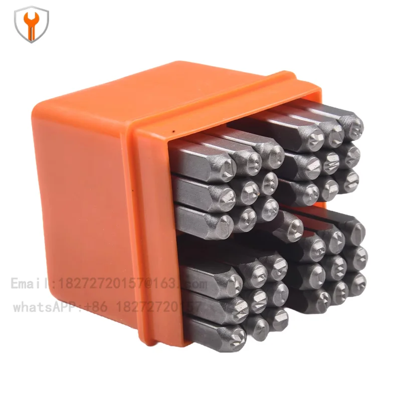 37Pc letter steel stamp punching steel number 37-piece set English number punching number steel stamp punching 3mm