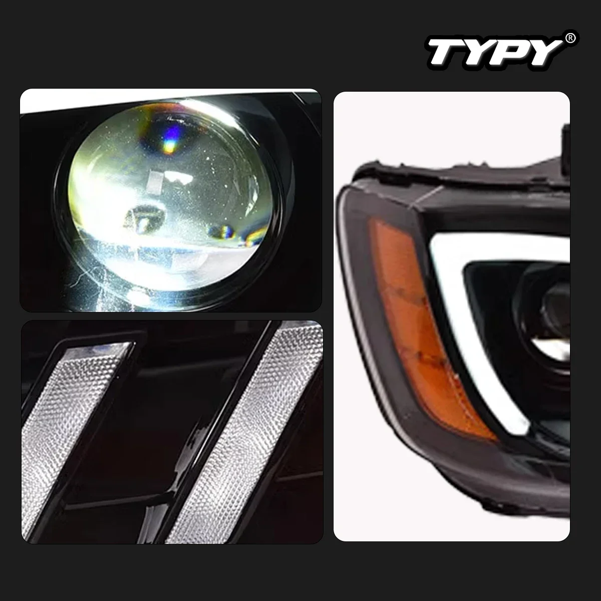 

TYPY новая светодиодная фара, обновленная, модифицированная для фар Chrysler 300C 2011-2017, фара с динамическим сигналом, автоаксессуары