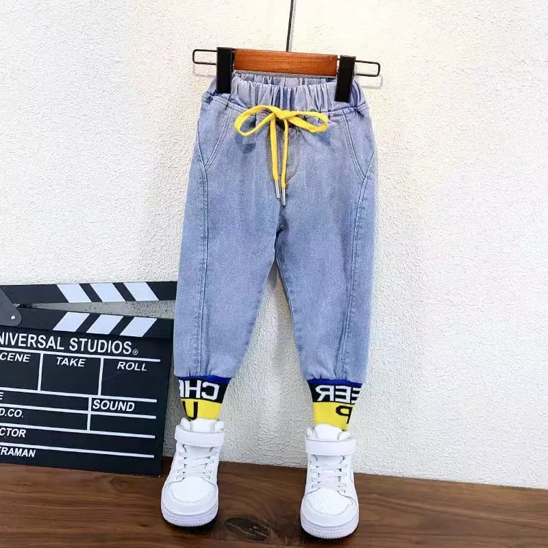 Kids Boys Jeans Pants Spring and Autumn Clothes New Children\'s Wear Casual Pants Boy Baby Trousers Loose