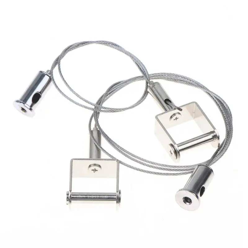 Drahtseil-Aufhängeschnalle, unsichtbarer Hängeclip, Lanyard-Schloss für Werbeschilder, 24 mm breite Klemme, geeignet für 20 mm Platten – Detail 7