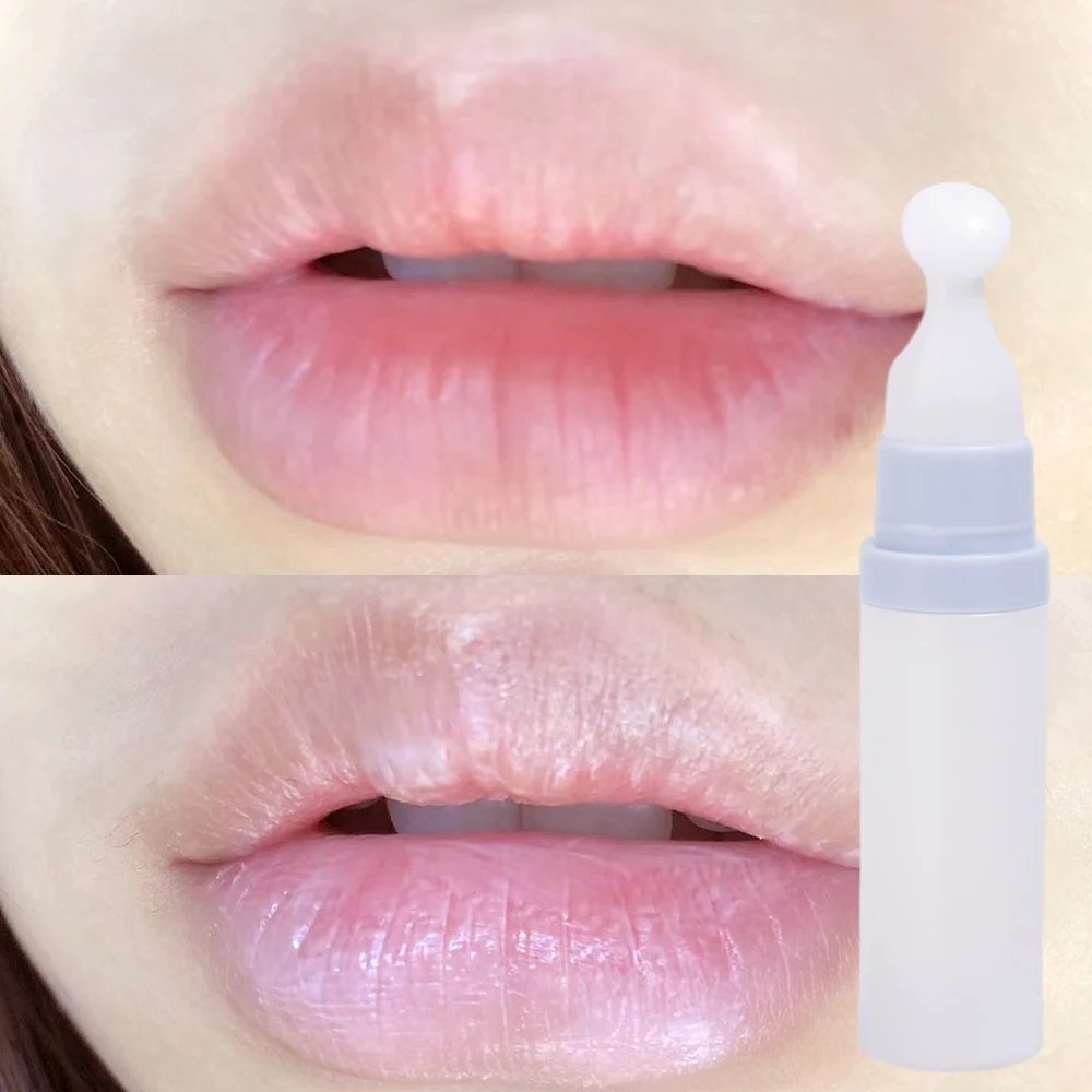 Moisturizing Lip Mask Water Gloss Transparent Reduce Lip Fine Line Hydrating Anti-Crack Jelly Lipstick Primer Korean Lip Cream