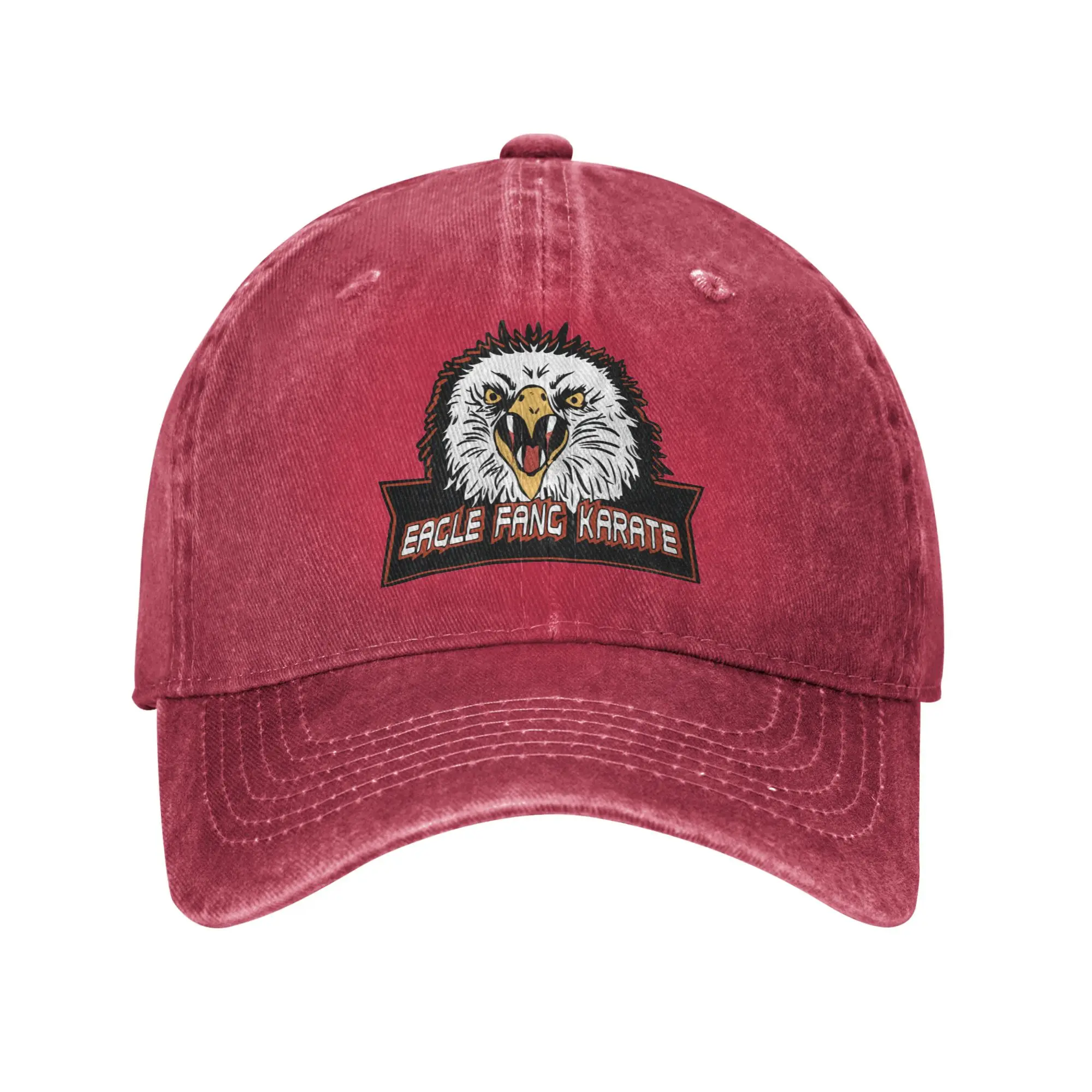 Classic Eagle Fang Karate Cobra Kai Baseball Cap Men Women Distressed Denim Snapback Hat The Karate Kid Outdoor Fit Caps Hat