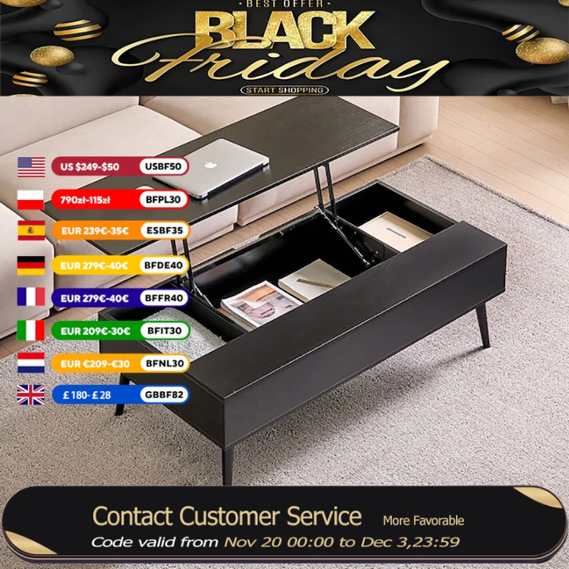 

Современные журнальные столики с подъемным верхом для гостиной, обеденные столы из чайного дерева, регулируемая полка для хранения, легкая подъемная или нижняя мебель