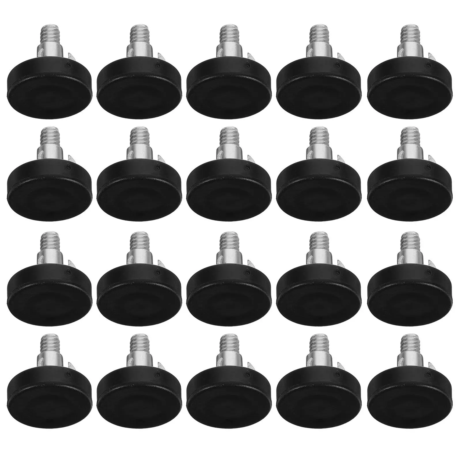 

20Pcs Adjustable Furniture Levelers for Table Chair Cabinet Threaded Leveling Feet Outdoor Furniture Hardware Glide Pads