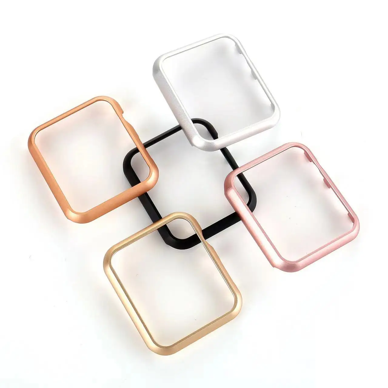 Casing logam untuk jam tangan Apple penutup 9 8 7 41mm 45mm 40mm 44mm bingkai Bumper Aloi Aluminium pelindung untuk iWatch 6 5 4 se