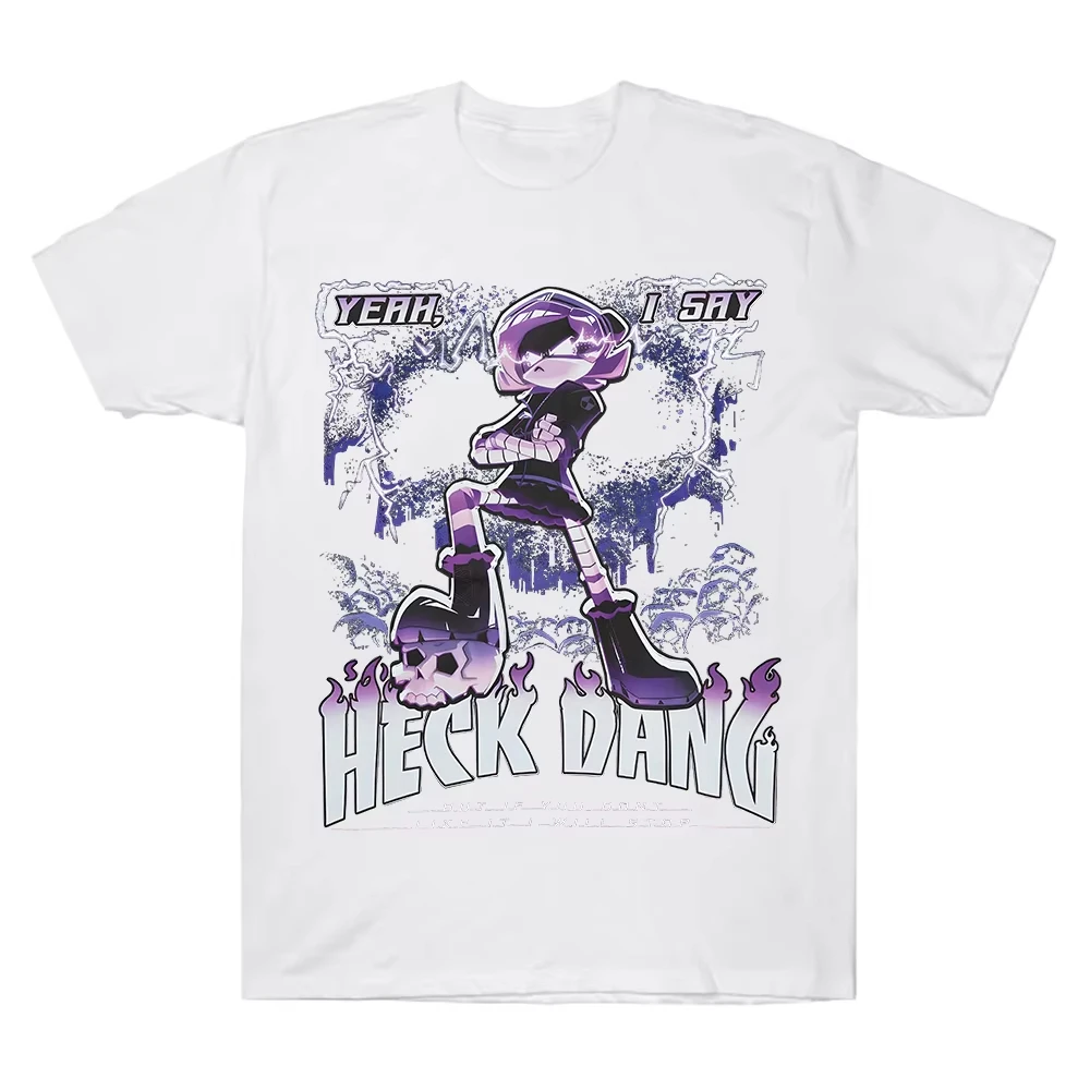 Anime Murder Drones Uzi Graphic Print T-shirt Men Women Streetwear Y2K Fashion O-neck Cotton Top Harajuku Style Oversized Top
