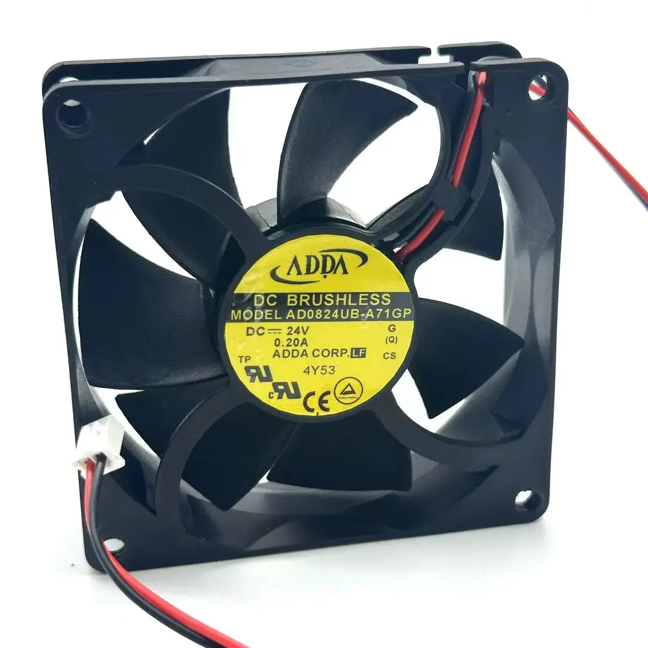 

Ltsf For ADDA AD0824UB-A71GP DC 24V 0.38A 80x80x25mm 2-Wire Server Cooling Fan8cm