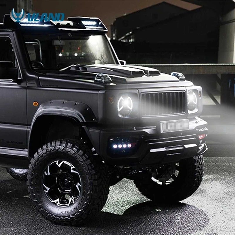 المصابيح الأمامية من مصنع VLAND تصميم رائع مع سيارة شعاع مزدوج 2018 2019 2020 2021 مصباح أمامي للرأس لسوزوكي جيمي