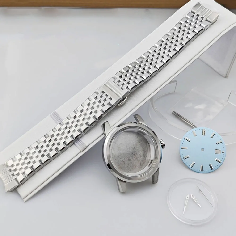 Cassa dell'orologio 40mm/quadrante dell'orologio 32,5 mm/cinturino dell'orologio/impostato lancette dell'orologio per cassa del movimento NH35/NH36 quadrante NH35 puntatore braccialetto accessori