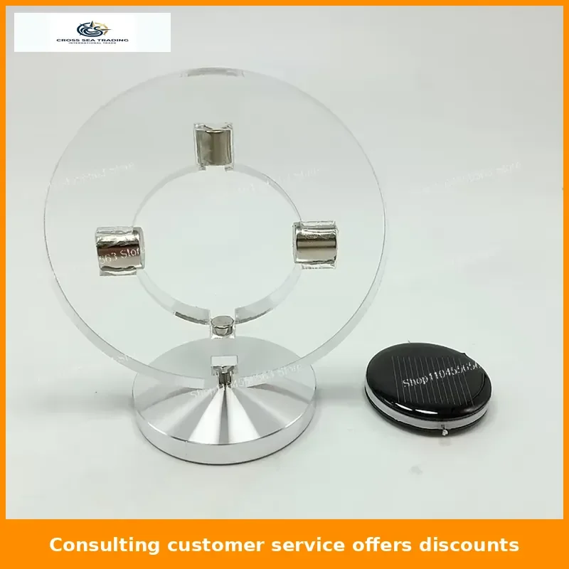 Ultra-Sensitive Solar-Powered Magnetic Levitation Motor Desk Decor - Mendocino Motor, Creative Floating Tech Gadget
