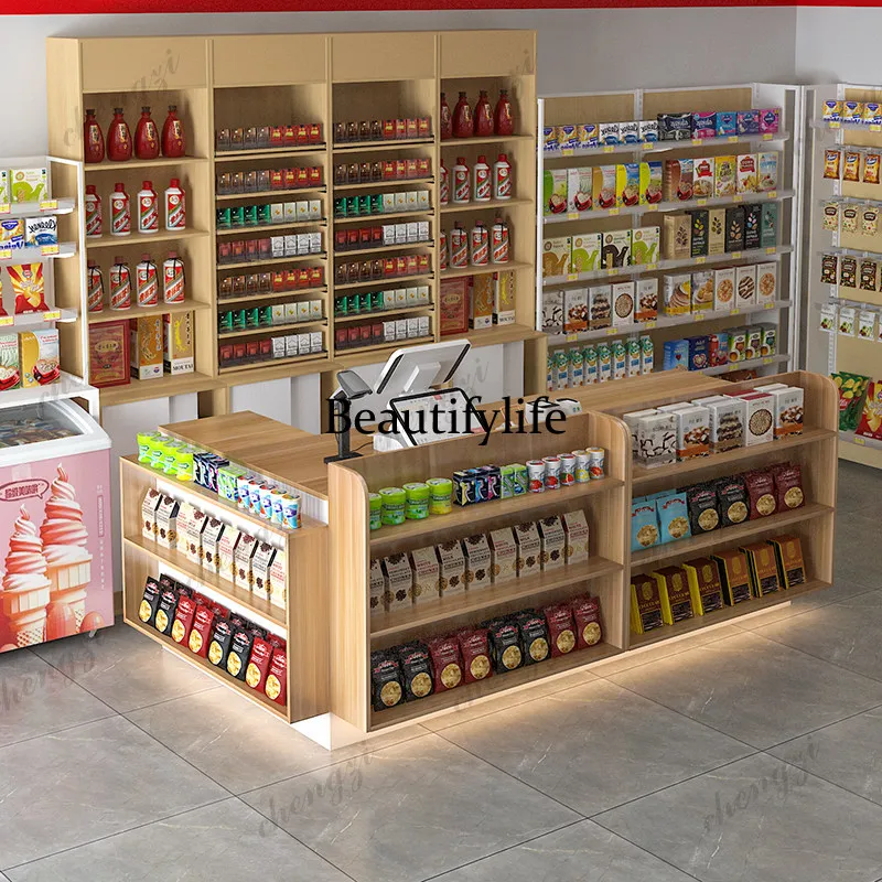 Bar table supermarket checkout page store small cabinet, stationery store, fruit store, commercial reception desk