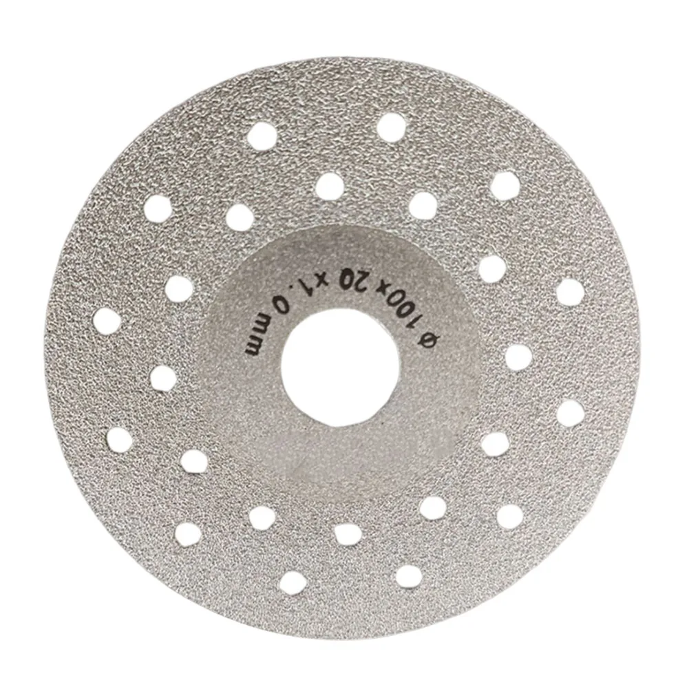 1 قطعة 100 مللي متر دائرة المنشار شفرة عالية الكثافة الصنفرة الماس أسطوانة تقطيع جافة بلاط البورسلين الرخام 1.0 مللي متر رقيقة قطع طحن أقراص