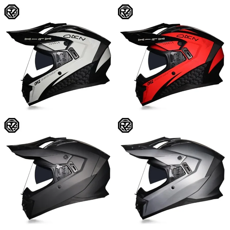 

Motorcycle Helmet Single Mirror Road Off-Road Rally Full Helmet Locomotive Long-distance Motorcycle Trip Winter 3C