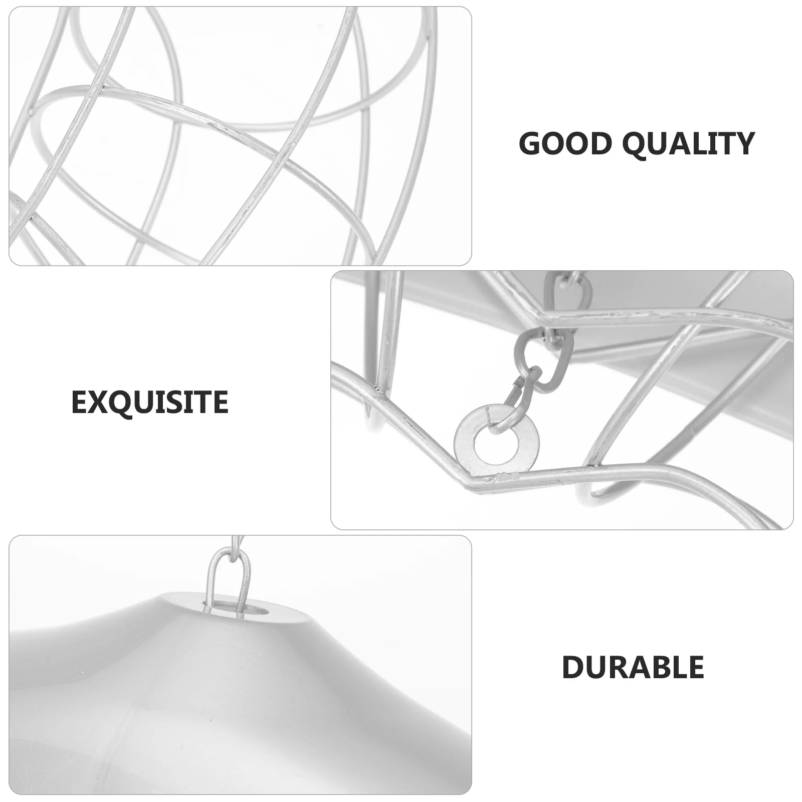 

1 pc Hanging Bird Feeder For Garden Outdoor Metal Feeding Container Durable Rustproof Backyard Decoration Wild Bird Food
