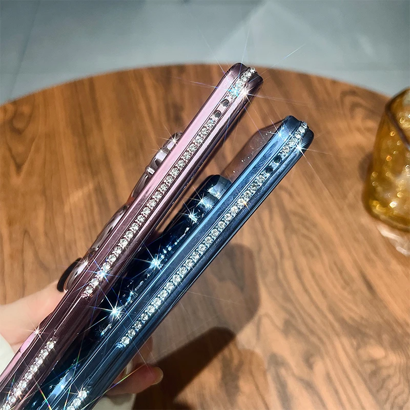 Glitter Teddy Bear Case with Lighting Luxury Fashion Cover For iPhone 17 ProMax Air 16 Pro 15 14 Plus 13 Pro Max 12 11 ProMax view 4
