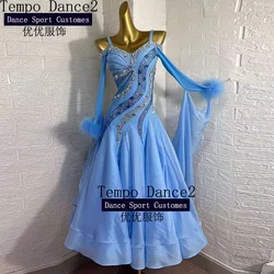 Women ballroom dance dress Standard Dance Dress ballroom dress for Competition modern dance Costume Tempo Store