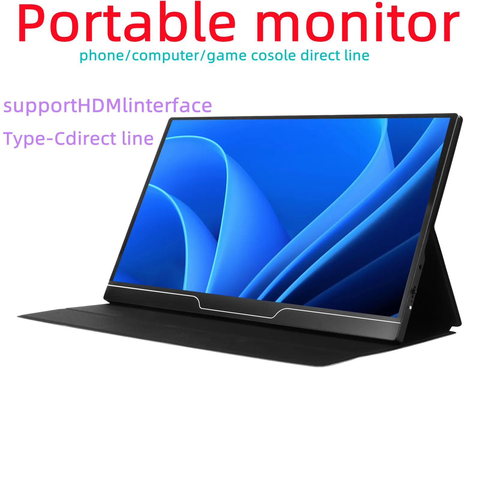 

New 14.0 13.3Inch 1080P Monitor Portable Lcd Screen HDR USB Type C HDMI-Compatible For Switch PS5 Xbox Macbook Phone Gaming