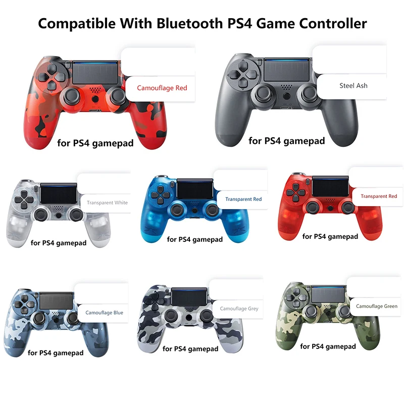 Wireless Gamepad Controller For PS4 Support Bluetooth Gamepad Dual Vibration For PlayStation4 Joystick Console For PC/Android