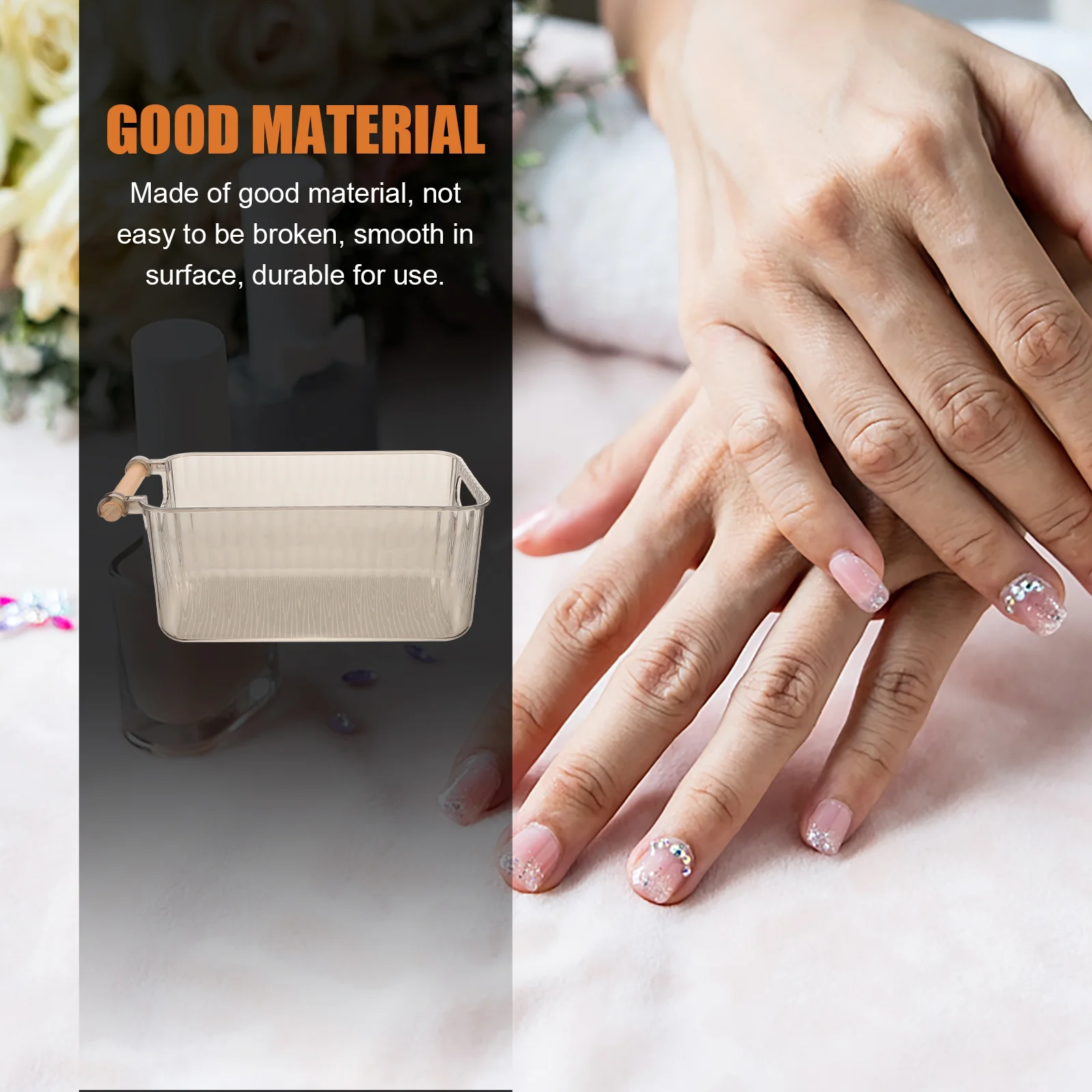 อ่างแช่เล็บแบบใส อุปกรณ์แช่เจลล้างเล็บสำหรับร้านทำเล็บและใช้ในบ้าน อุปกรณ์ทำเล็บยอดนิยมปี 2023