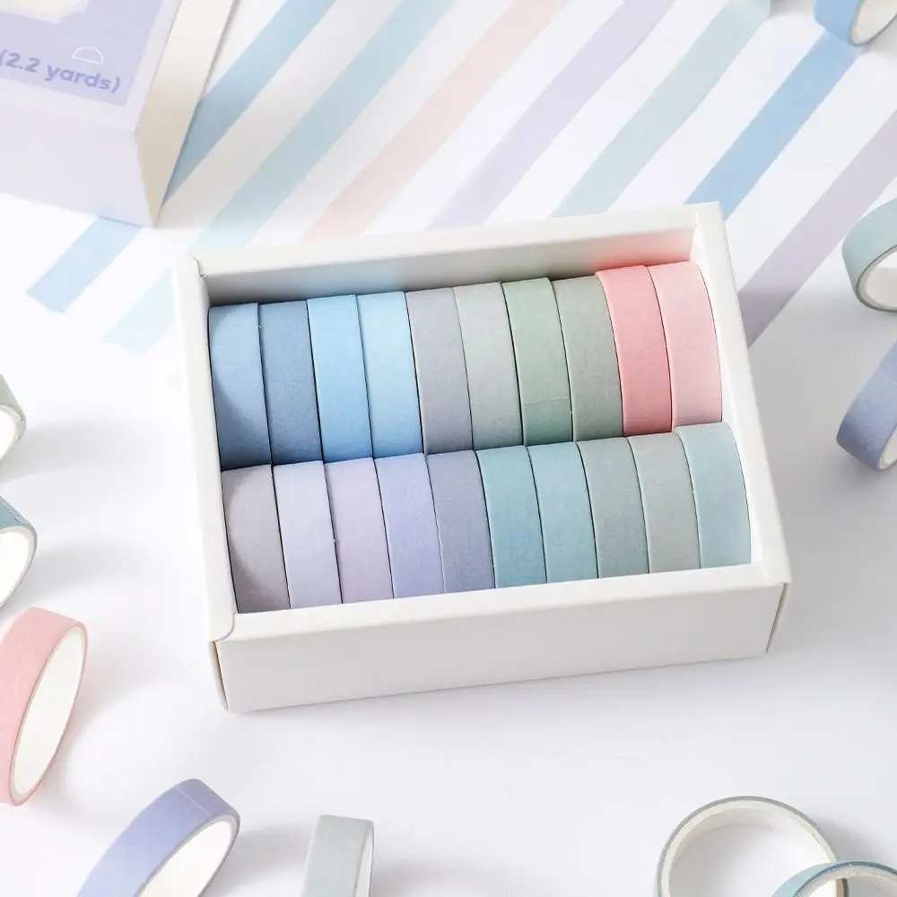 

DIY Arts Crafts Thin Masking Tape Gift Wrapping Handbook Tape Tape Set Decoration Multiple Colors Decorative Tape