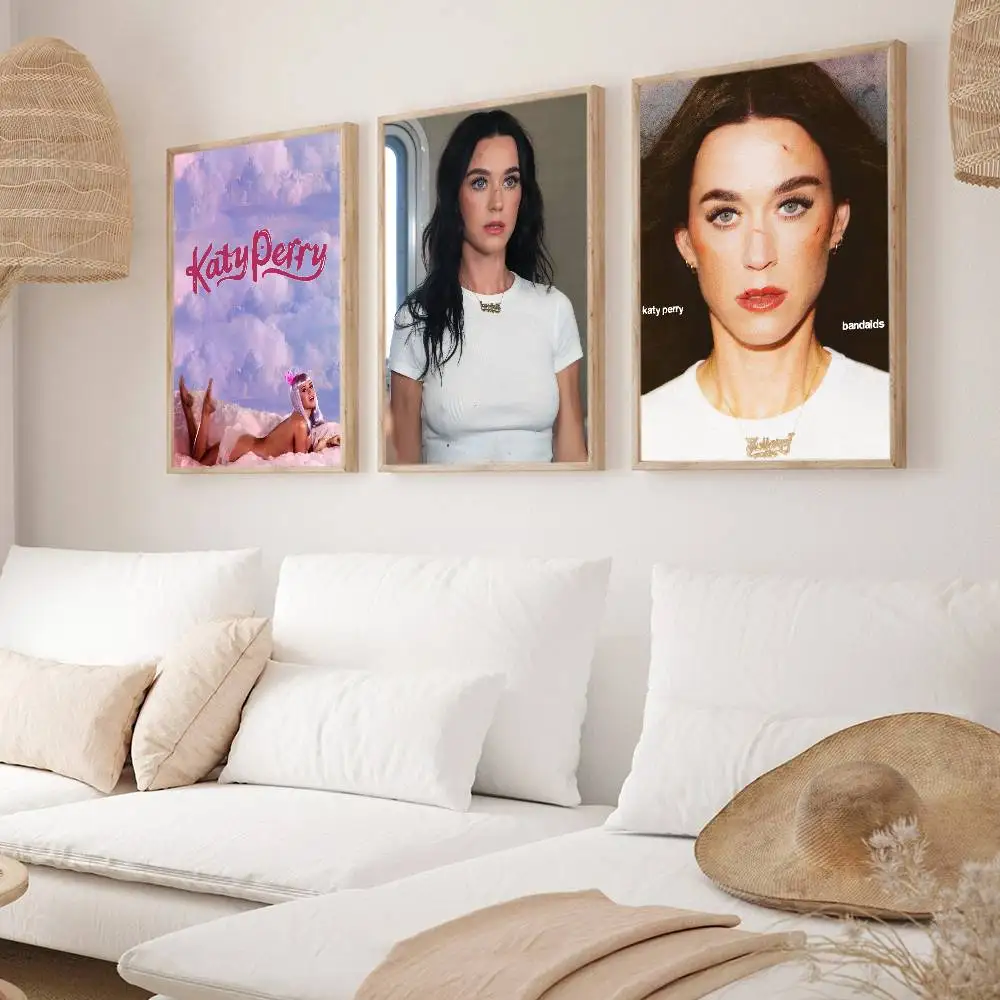 ملصق لوحات زخرفية لملصقات Singer K-Katy P-Perry مناسبة لغرف المعيشة وغرف النوم والمكاتب والحانات #1
