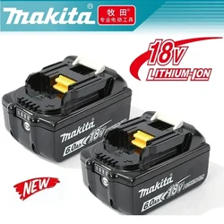 100% Original Makita Rechargeable Power Tool Battery, Replaceable LED Lithium-ion, 6.0 Ah 18V LXT BL1860B BL1860BL1850 BL1830