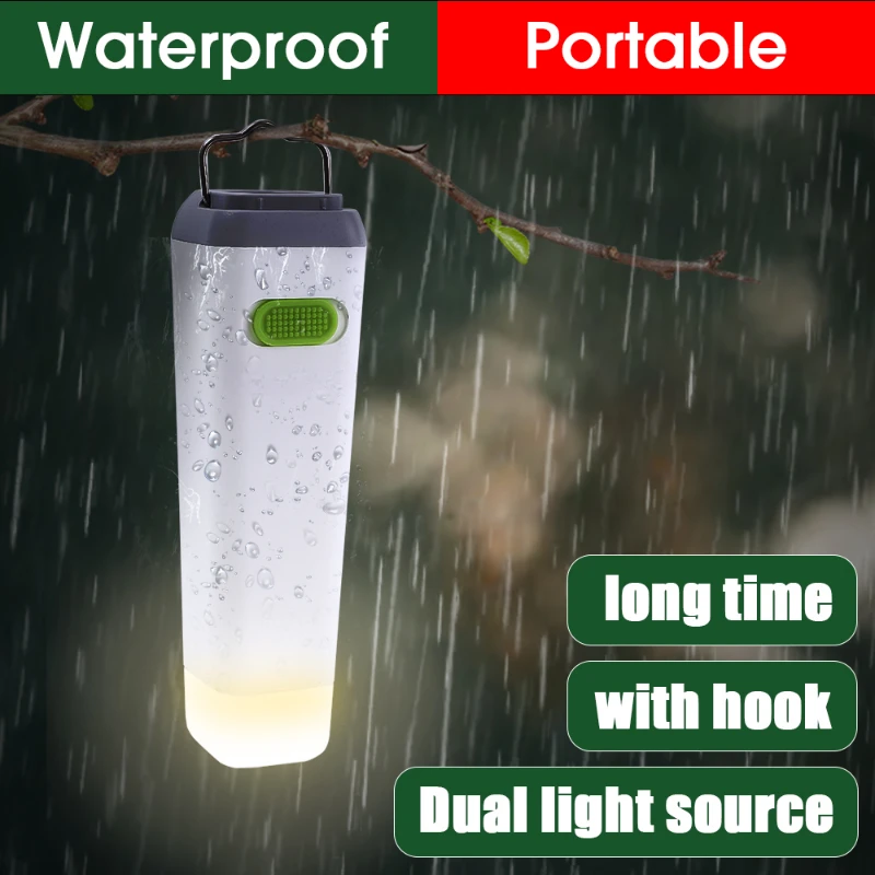 Outdoor Mini Portable LED Flashlight High Brightness Flood Light Long Life USB Rechargeable Waterproof Camping Light Flashlight