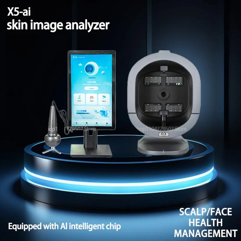 

Professional X5 3d Face S5 Camera Scanner UV Skin Hair Analysis Measuring Machine Digital Full Face Scanner Testing Skin Analyze