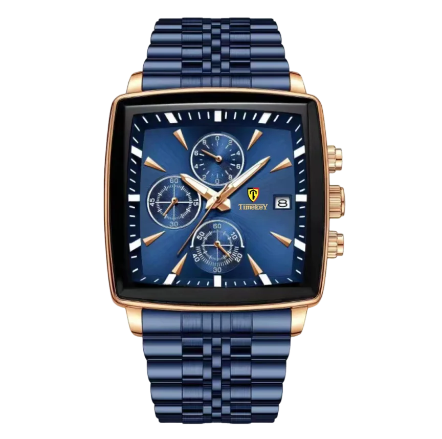 

Американские многофункциональные деловые мужские часы с хронографом, водонепроницаемые, светящиеся, с функцией календаря и нержавеющей стали.