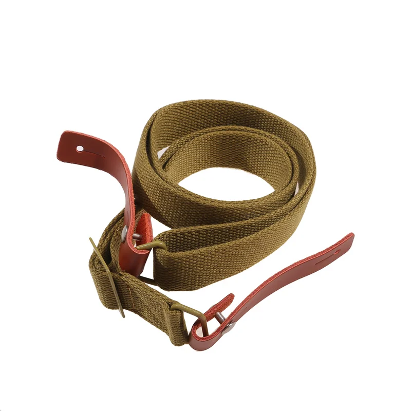 Original Gun Sling softair caccia tiro regolabile in pelle a due punti AK Rifle Strap Outdoor Survival Belt