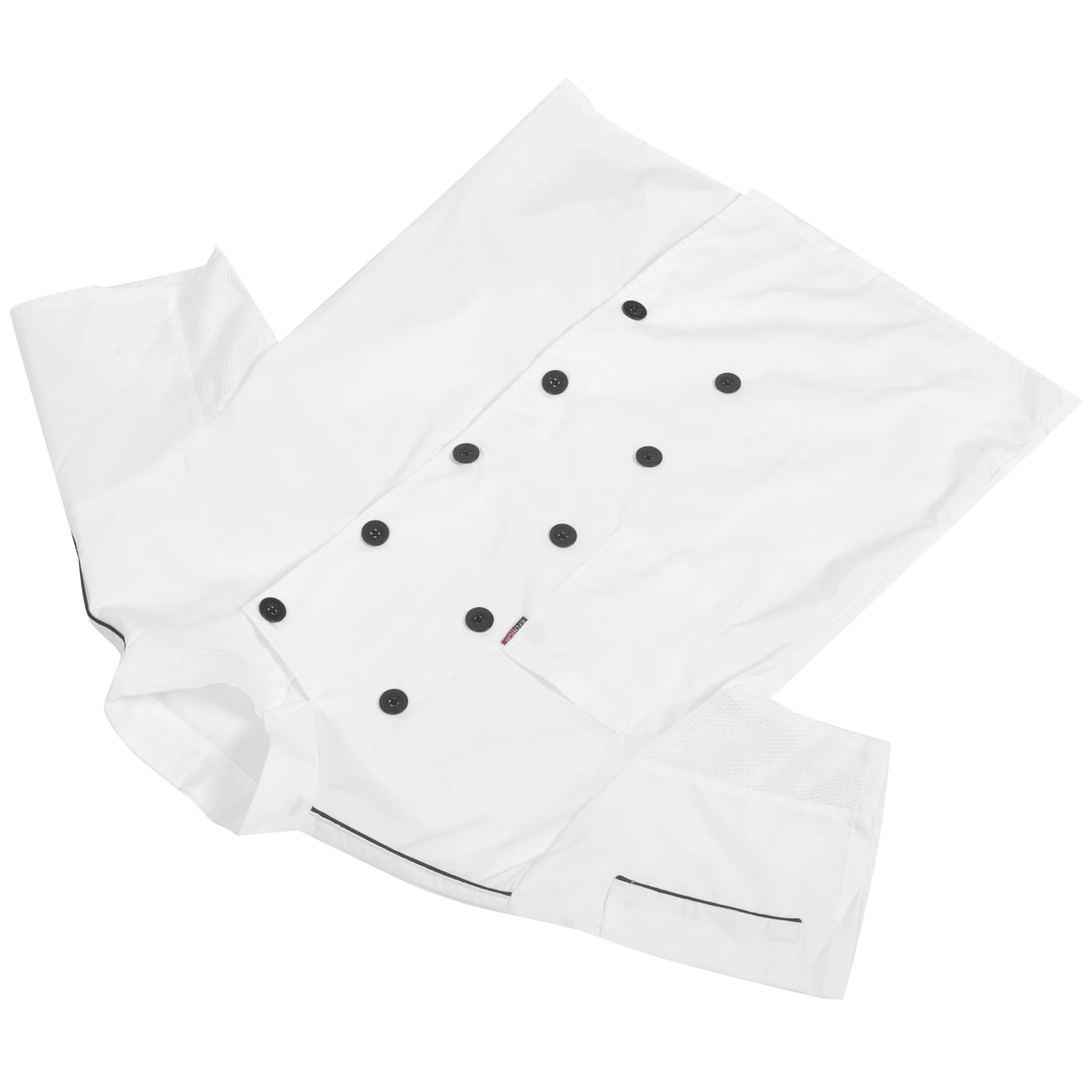 

Breathable Short Sleeve Chef Jacket Stylish Cook Shirt Professional Chef Coat Elegant Restaurant Uniform