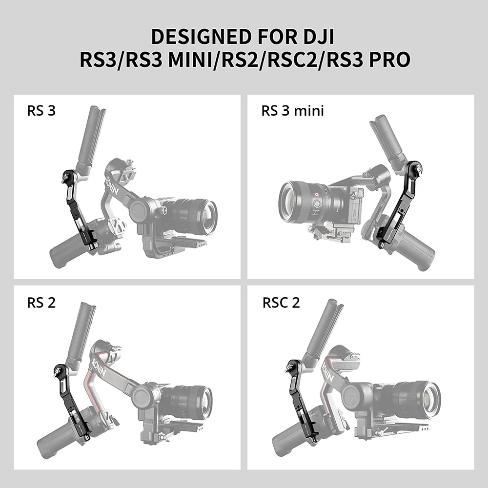 PGYTECH Mini Focus RS2 RSC2 Gimbal Handgrip Mount Adjustable Clamp For DJI Ronin RS3/Pro/Mini RSC 2 Stabilizer Monitor Bracket