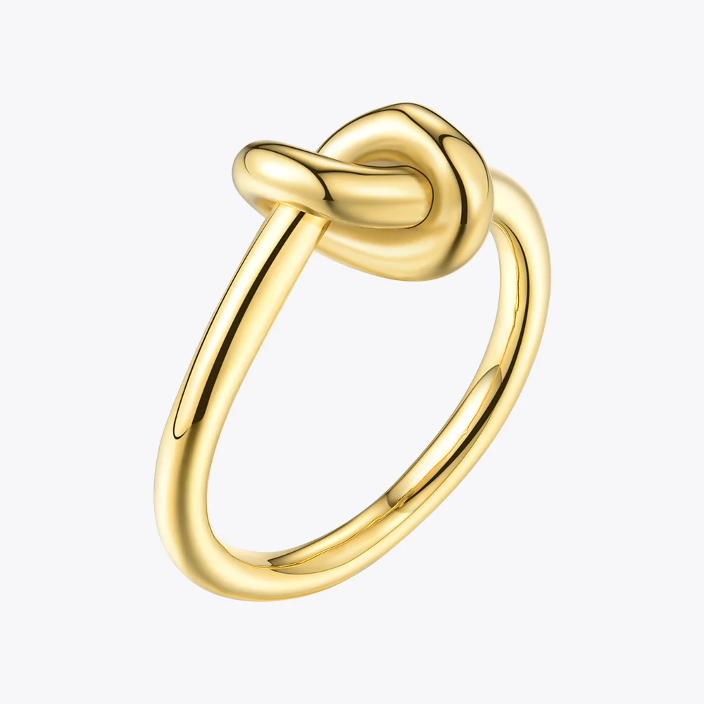 Enfashion Anillos Knot Rings Plated 18K Gold color Mini Ring Fashion Knuckle Rings For Women Fashion Gift Jewelry Wholesale