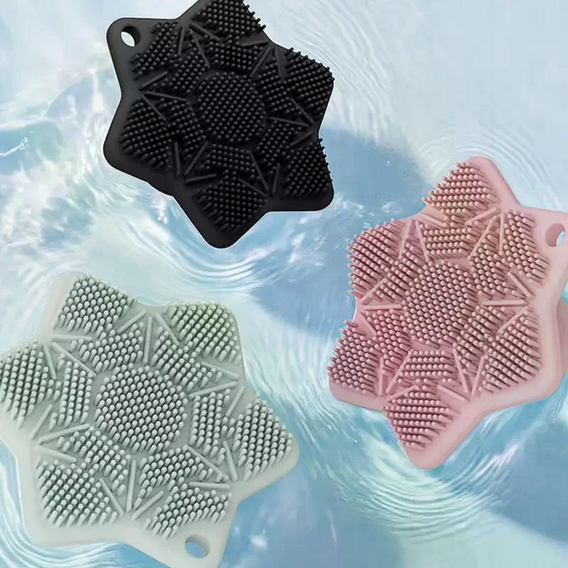 فرشاة تنظيف صغيرة من السيليكون الناعم، منظف يدوي لتنظيف الجسم والعناية بالوجه، فرشاة استحمام محمولة من السيليكون #3