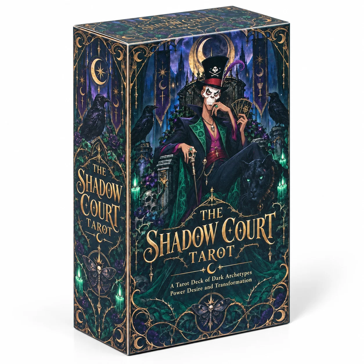 THE SHADOW COURT TAROT A Tarot Deck of Dark Archetypes Power Desire and Transformation Gothic Fantasy Tarot Cards for Divination